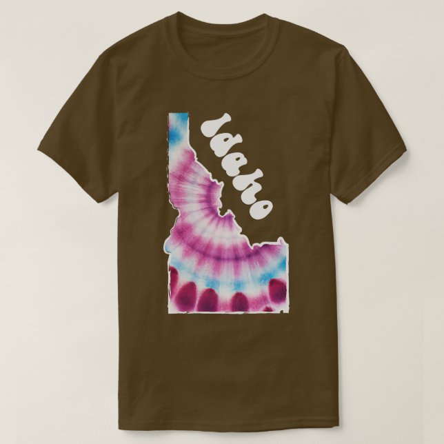Idaho Gefärbte Krawatte T-Shirt (Design vorne)