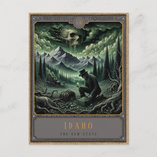 Idaho | Gothic Art Postkarte (Vorderseite)