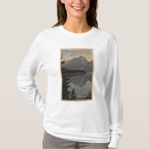 Idaho - großartige Teton Reflexion auf Jackson Se T-Shirt