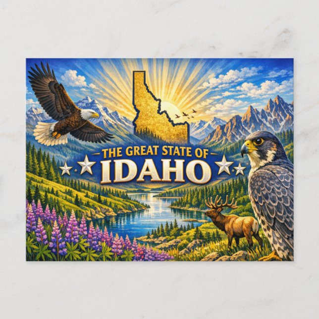 Idaho Grußpostkarte  Postkarte (Vorderseite)