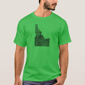 Idaho Heimatstaat Fingerabdruck Stolz Oversized T-Shirt