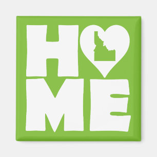 Idaho Home Heart State Friends Magnet