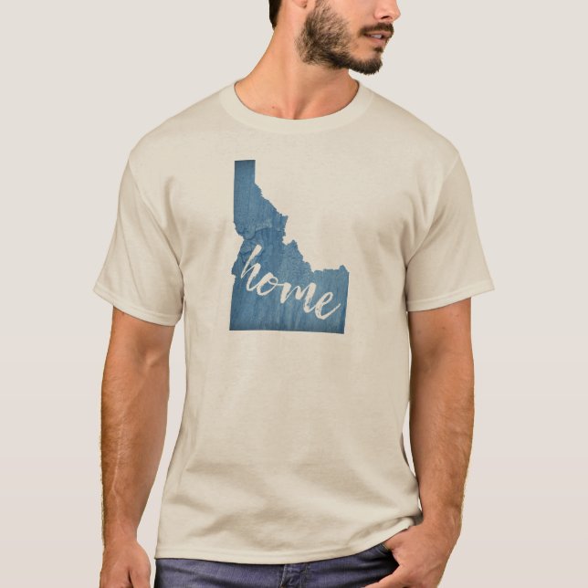 Idaho Home Wood Grain T-Shirt (Vorderseite)