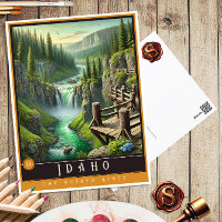Idaho | Hyper-Realistisches Staat Postkarte