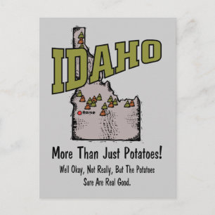 Idaho ID US Motto ~ Mehr als nur Kartoffeln Postkarte