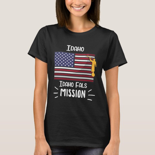 Idaho Idaho Falls Mormon LDS Mission Missionary T-Shirt (Vorderseite)