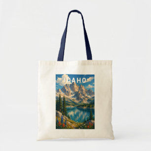 Idaho Illustration Reise Kunst Vintage Tragetasche