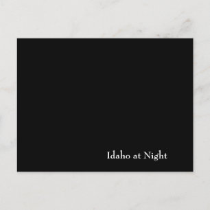 Idaho in der Nacht Postkarte