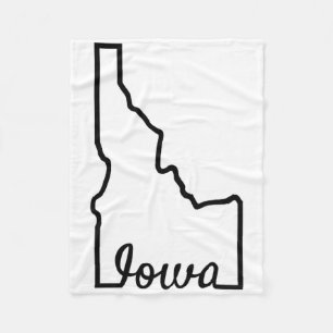 Idaho Iowa Funny Geography Mix Up Joke Idawa Staat Fleecedecke