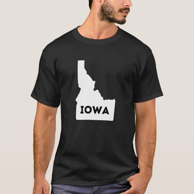 Idaho Iowa Idawa, woher kommen Sie? Geo Gem T-Shirt (Vorderseite)
