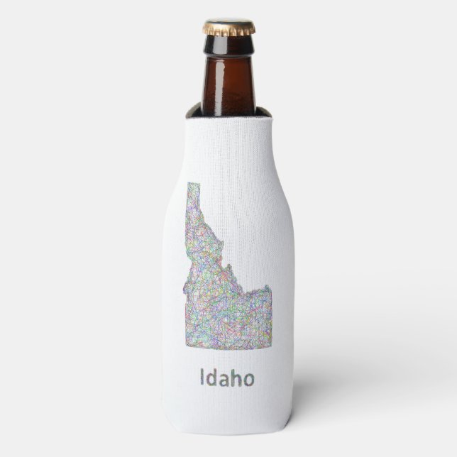 Idaho-Karte Flaschenkühler (Flaschenvorderseite)