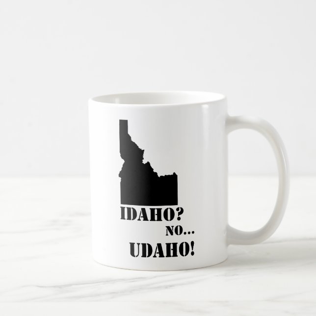 Idaho keine Udaho Karte Tasse (Rechts)