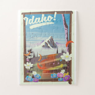 Idaho! Landschafts-Reiseposter Puzzle