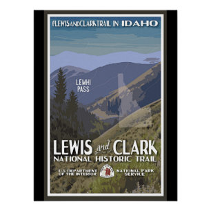 Idaho. Lewis & Clark Trail, Poster