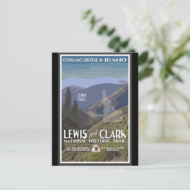Idaho. Lewis & Clark Trail, Postkarte (Stehend Vorderseite)