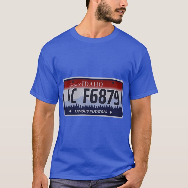 Idaho License Plate T-Shirt (Vorderseite)