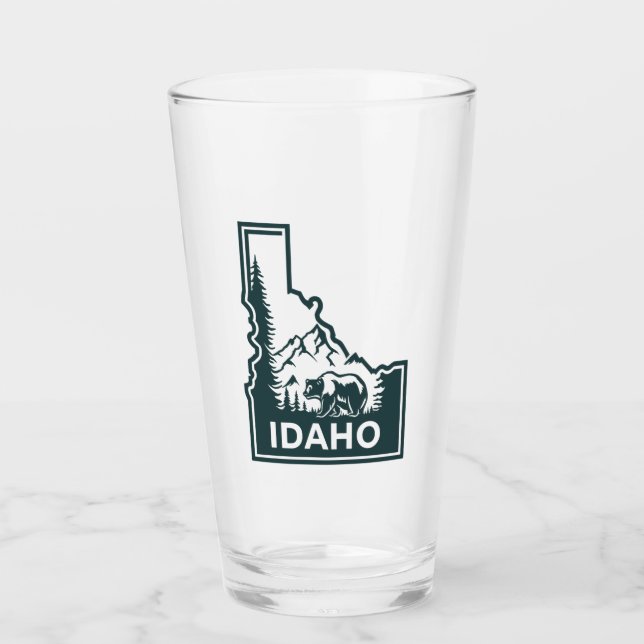 Idaho Map Bear Glas (Vorderseite)