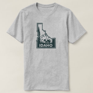 Idaho Map Bear T-Shirt