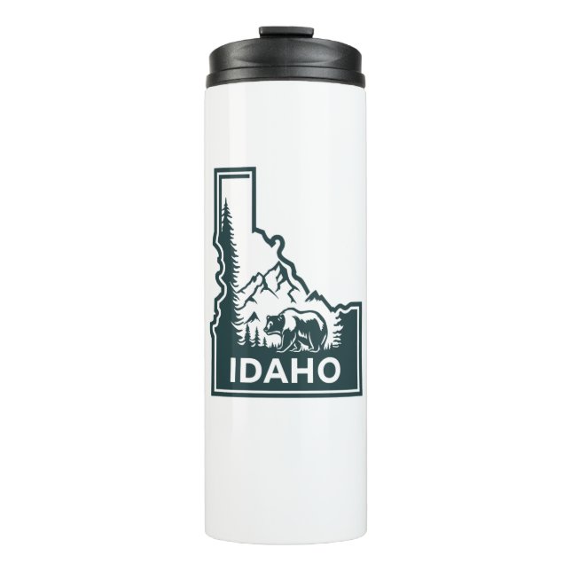Idaho Map Bear Thermosbecher (Vorderseite)