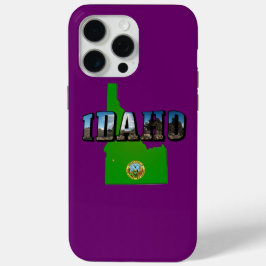 Idaho Map, Seal and Picture Text Case-Mate iPhone Hülle