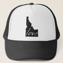 Idaho Map Shaped Chalkboard Liebe Idahoan Adoring Truckerkappe