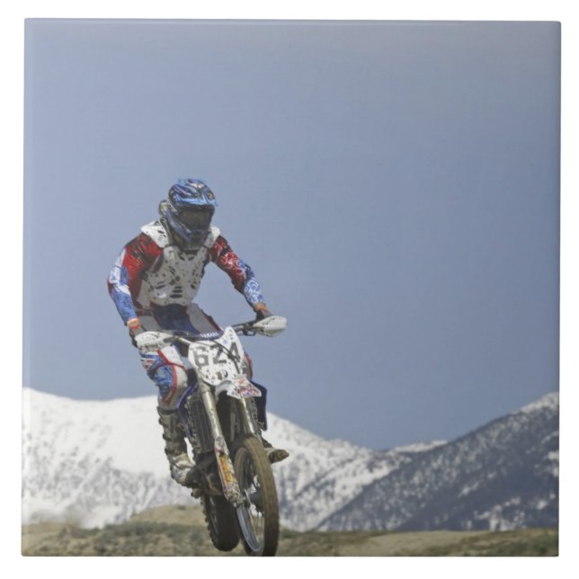 Idaho, Motocross Racing, Motorradfahren Fliese (Vorderseite)