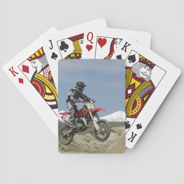 Idaho, Motocross Racing, Motorradfahren Spielkarten (Rückseite)