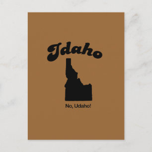 Idaho Motto - No U da ho Postkarte