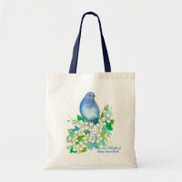 Idaho Mountain Bluebird Syringa Wasserfarbe