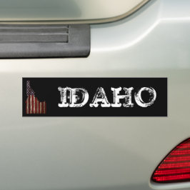IDAHO PATRIOT BURNT HOLZ CLR AUTOAUFKLEBER