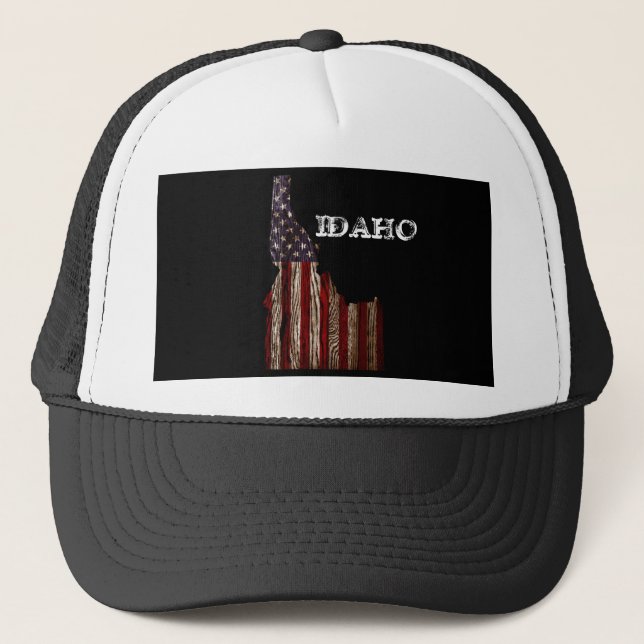 IDAHO PATRIOT BURNT HOLZ CLR TRUCKERKAPPE (Vorderseite)