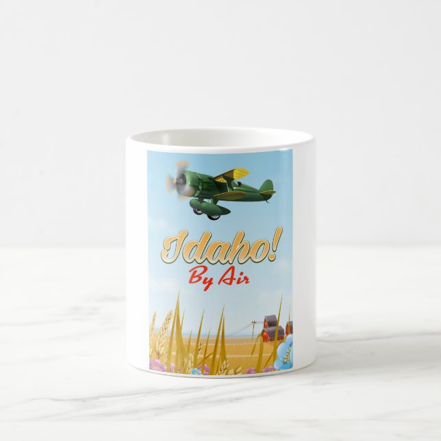Idaho! per Flugzeug Kaffeetasse (Mittel)