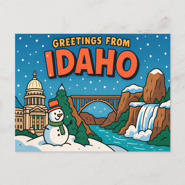 IDAHO Postcard Postkarte (Vorderseite)