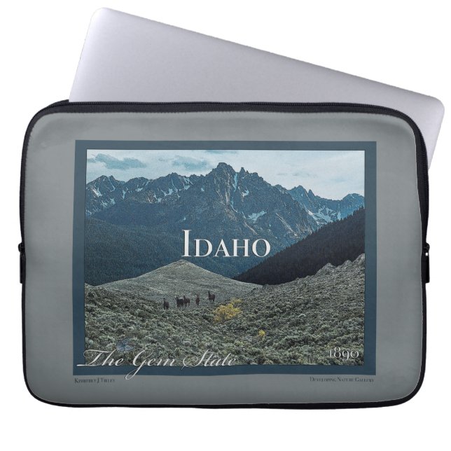 Idaho Poster Art Laptopschutzhülle (Vorderseite)