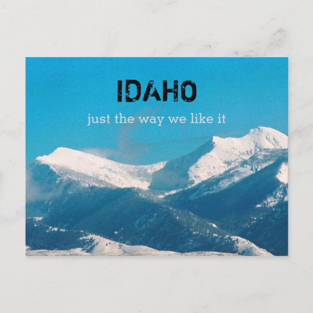 Idaho Postkarte (Vorderseite)