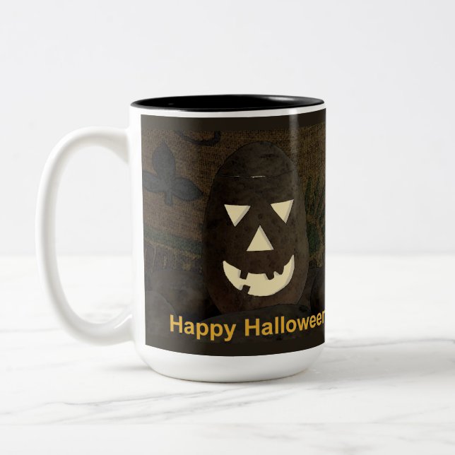Idaho Potato Tato'lantern Zwei-Tone-Tasse Zweifarbige Tasse (Links)