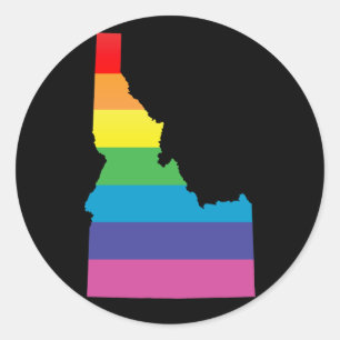 Idaho Pride. Runder Aufkleber