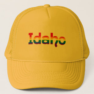Idaho Rainbow text Hat Truckerkappe