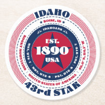Idaho Red White Blue Typografie