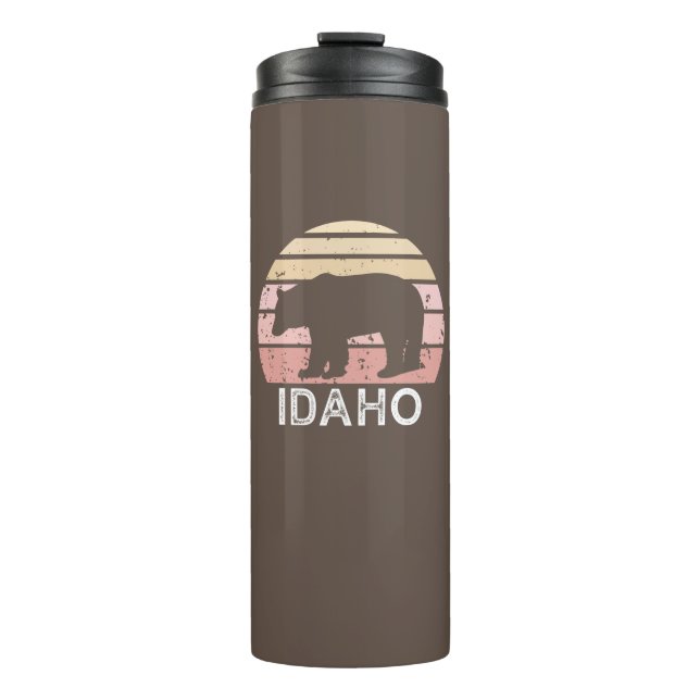 Idaho Retro Bear Thermosbecher (Vorderseite)