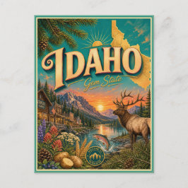 Idaho Retro Reise Souvenir Postkarte