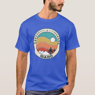Idaho Retro Vintage Sunset Idaho Mountain Souvenir T-Shirt