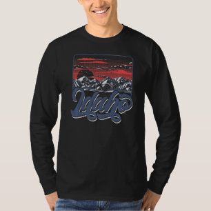 Idaho Rocky Mountains Vintag Außenwelt Wandern & C T-Shirt