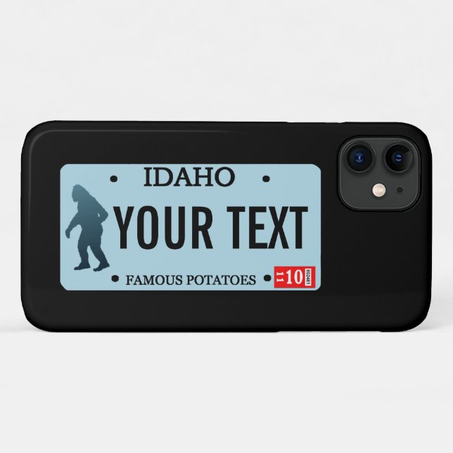 Idaho Sasquatch Lizenzschild Case-Mate iPhone Hülle (Rückseite (Horizontal))