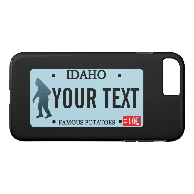 Idaho Sasquatch Lizenzschild Case-Mate iPhone Hülle (Rückseite (Horizontal))