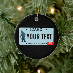 Idaho Sasquatch Lizenzschild Keramikornament