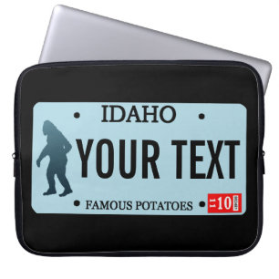 Idaho Sasquatch Lizenzschild Laptopschutzhülle