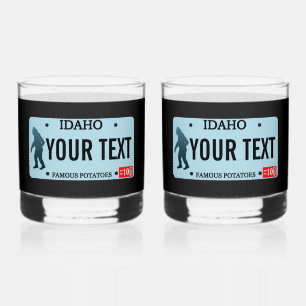 Idaho Sasquatch Lizenzschild Whiskyglas