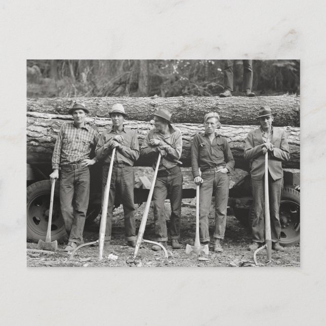 Idaho Sawmill Workers, 1939 Postkarte (Vorderseite)