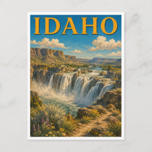 Idaho Shoshone Falls GeoSaga Postkarte